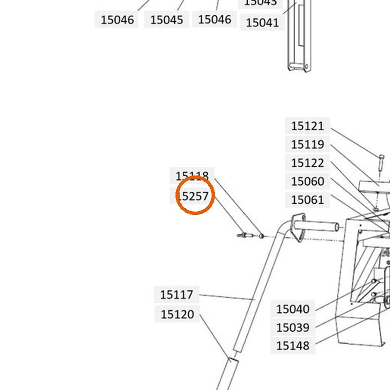 Collomix vleugelbout M8 x 40 (DIN 316) voor XM 2-650 en XM 3-900