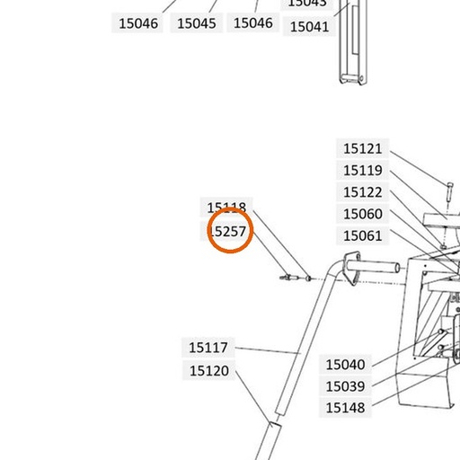 Collomix vleugelbout M8 x 40 (DIN 316) voor XM 2-650 en XM 3-900