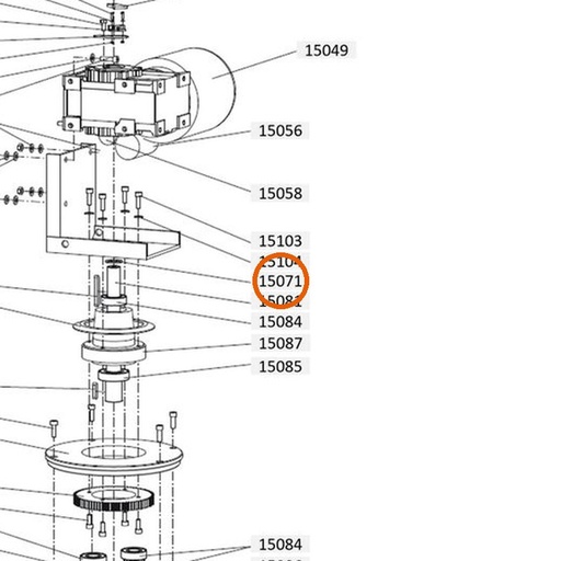 Collomix pasring 25 x 35 x 2 (DIN 988) voor XM 2-650 en XM 3-900