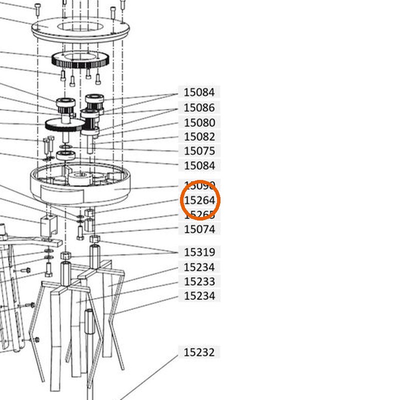 Collomix zeskantmoer M16 (DIN 934) voor XM 2-650 en XM 3-900