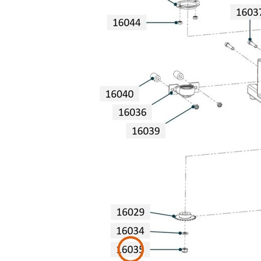 Collomix borgmoer M10 (DIN 985) voor oneMIX 340, TMX 1000 en TMX 1500