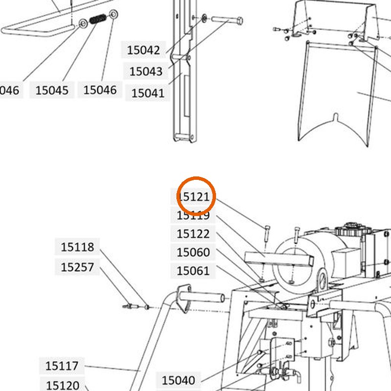 Collomix inbusbout M8 x 40 (DIN 912) voor XM 2-650 en XM 3-900