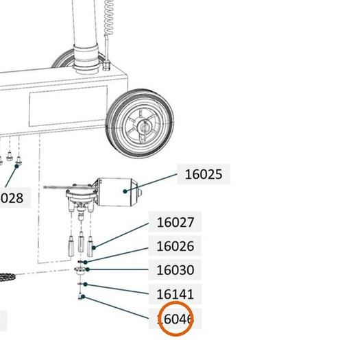 Collomix zeskantbout M4 x 12 (DIN 933) voor oneMIX 340