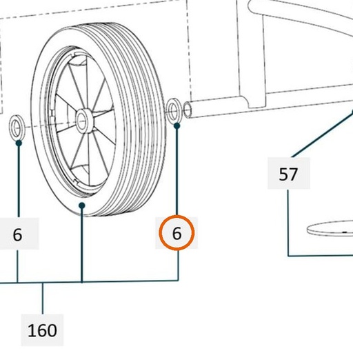 Collomix sluitring d26 (DIN 1440)