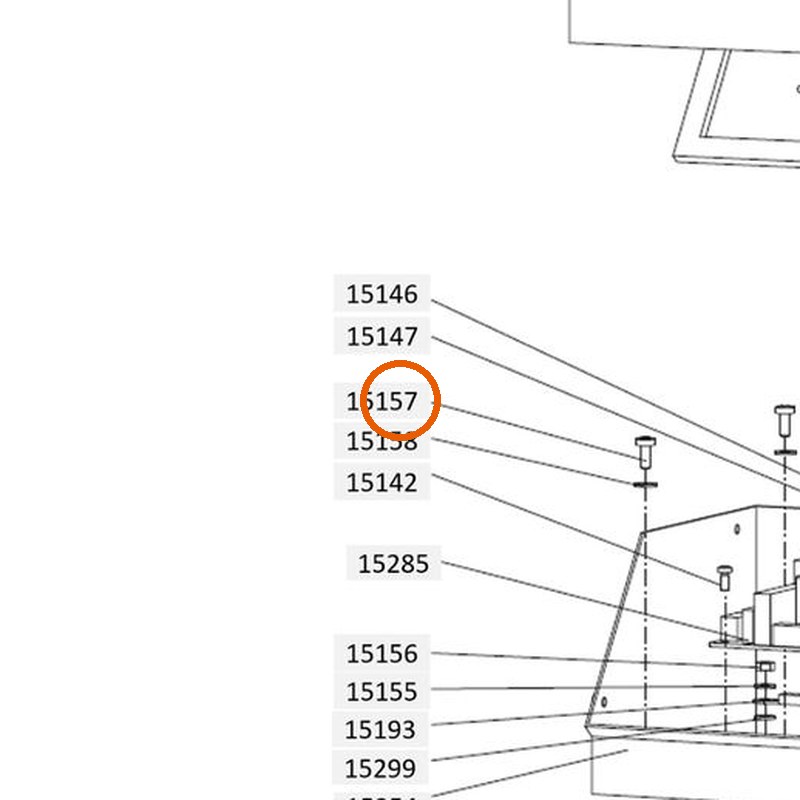 Collomix bolkopschroef M4 x 10 (DIN 7985) voor XM 2-650 en XM 3-900