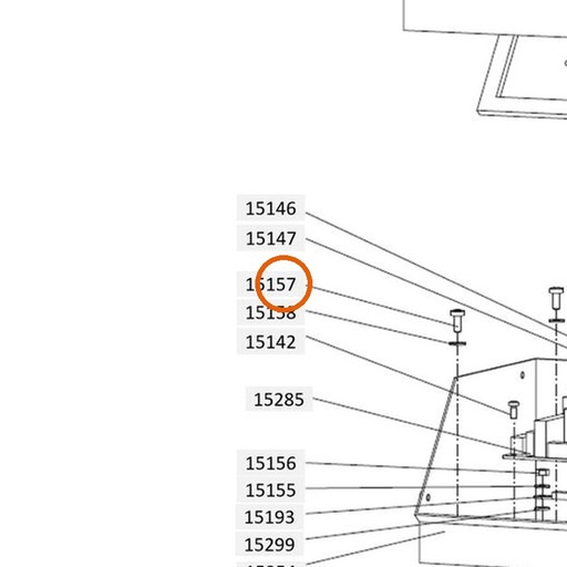 Collomix bolkopschroef M4 x 10 (DIN 7985) voor XM 2-650 en XM 3-900