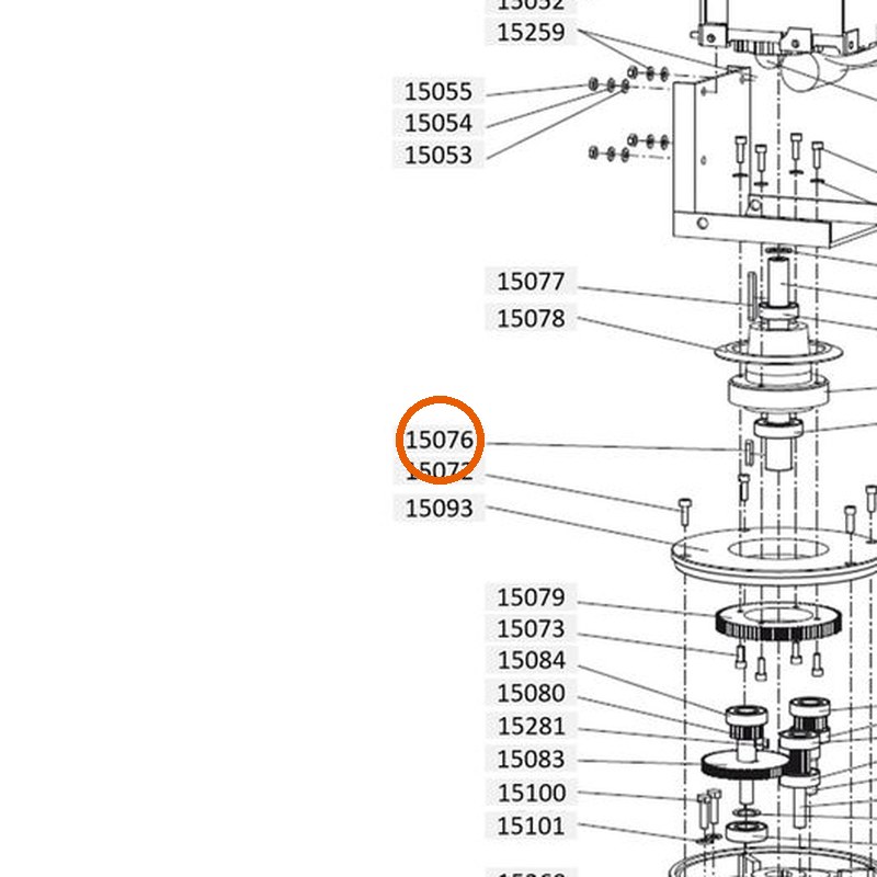 Collomix spie A 8 x 7 x 32 (DIN 6885) voor XM 2-650 en XM 3-900