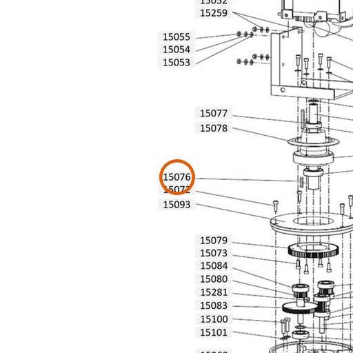 Collomix spie A 8 x 7 x 32 (DIN 6885) voor XM 2-650 en XM 3-900
