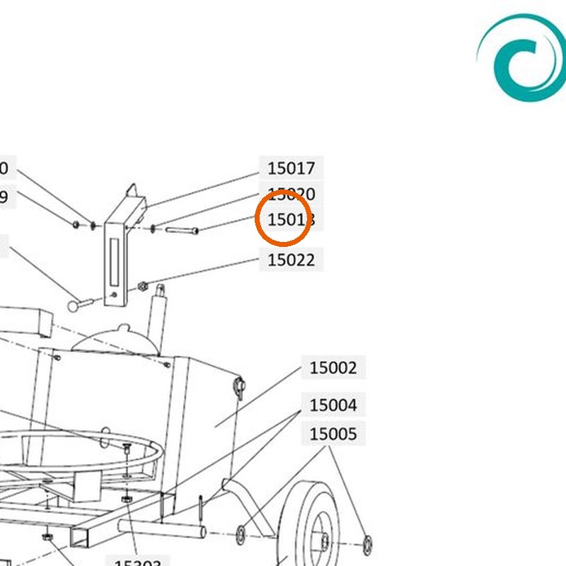 Collomix inbusbout M8 x 65 (DIN 912) voor XM 2-650 en XM 3-900