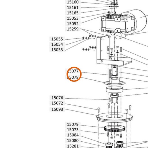 Collomix spie A 8 x 7 x 63 (DIN 6885) voor XM 2-650 en XM 3-900