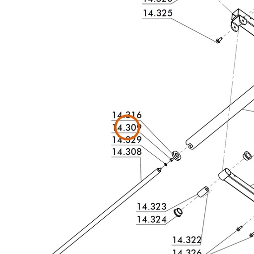 Collomix dopmoer M8 (DIN 1587) voor RMX en oneMIX 340