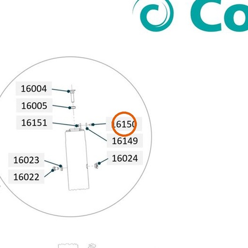 Collomix verzonken inbusbout M3 x 6 (DIN 7991) voor oneMIX 340