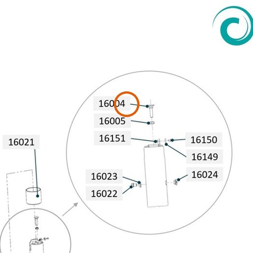 Collomix verzonken slotbout M6 x 30 (DIN 605) voor oneMIX 340