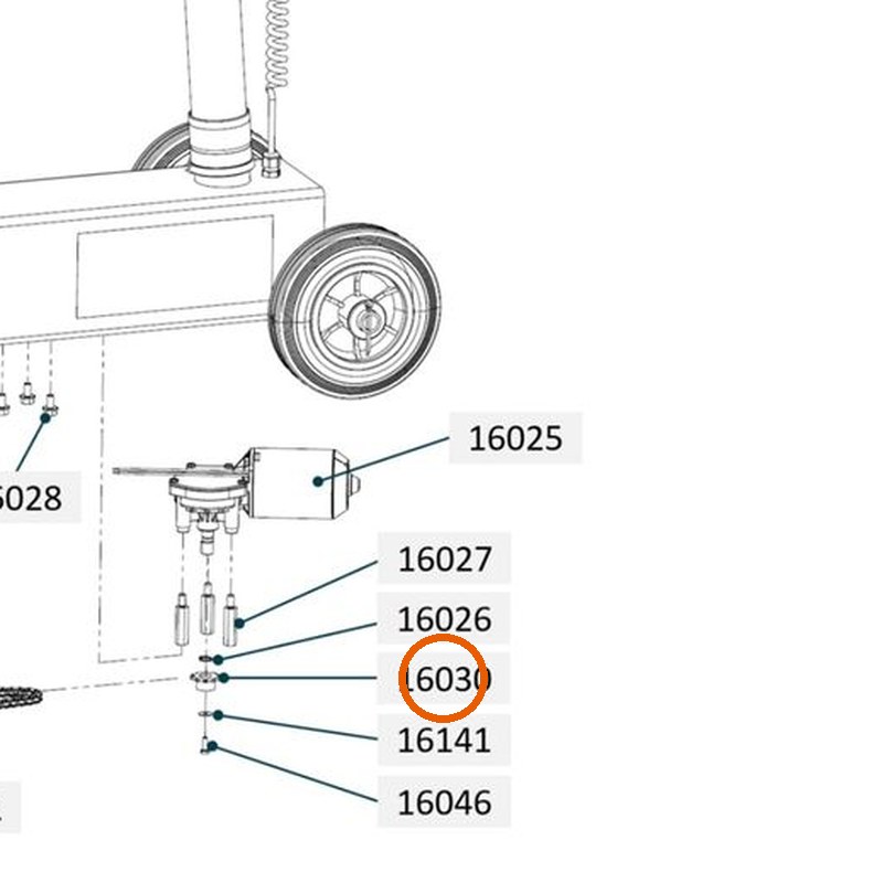 Collomix kettingwiel Z10 voor oneMIX 340