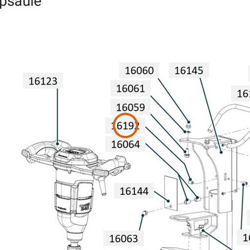 Collomix afstandsmoer rond M6 x 15 voor oneMIX 340