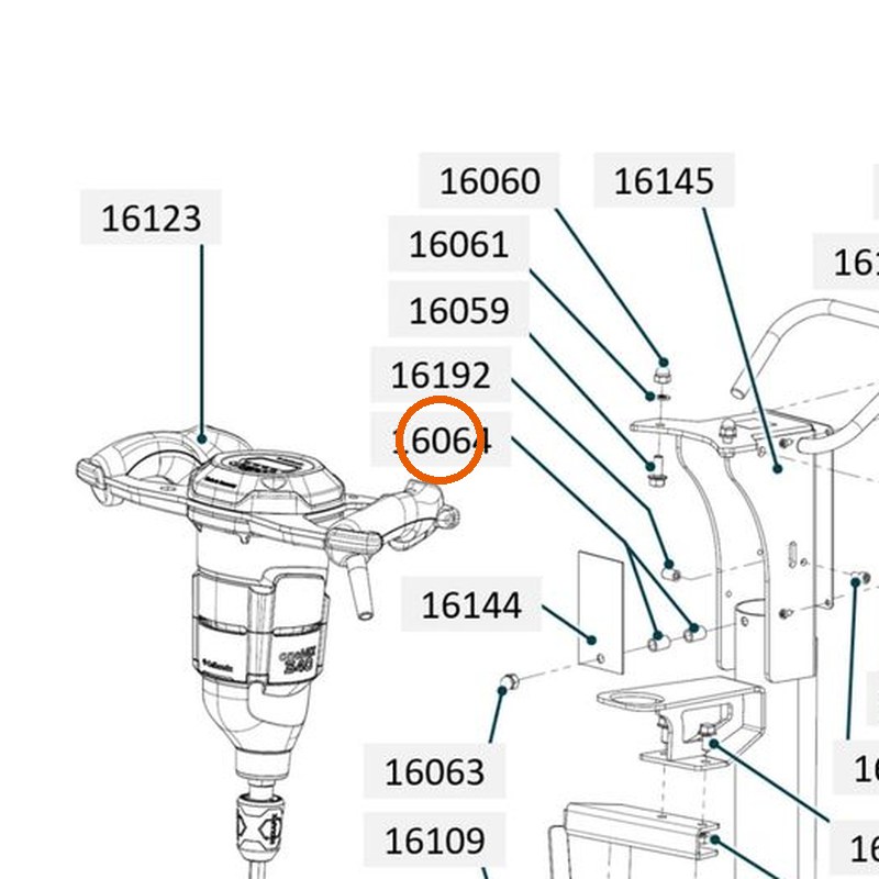Collomix afstandsbus 12 x 8,2 x 18 voor oneMIX 340