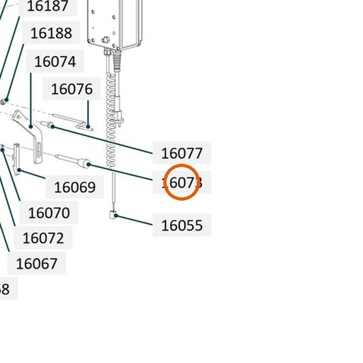 Collomix greepstang met schakelknop voor oneMIX 340