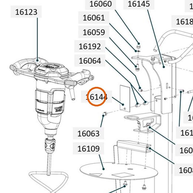 Collomix stofdeksel voor oneMIX 340