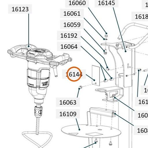Collomix stofdeksel voor oneMIX 340
