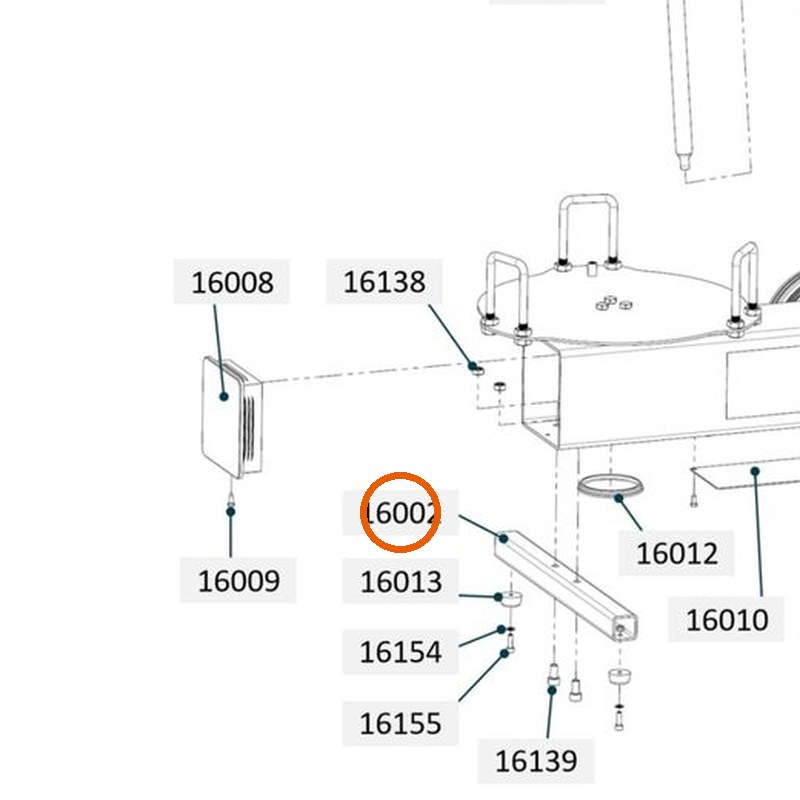 Collomix voet holprofiel voor oneMIX 340