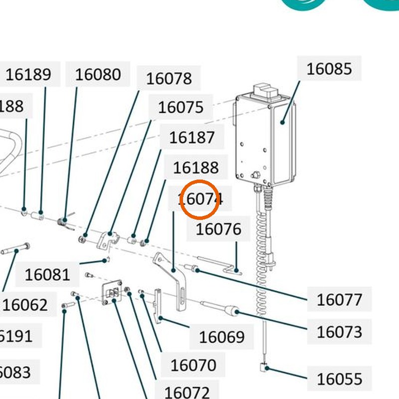 Collomix duwstang voor oneMIX 340