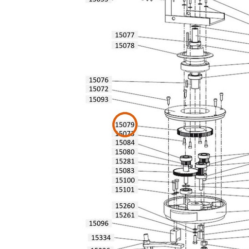 Collomix zonnewiel voor XM 2-650 en XM 3-900