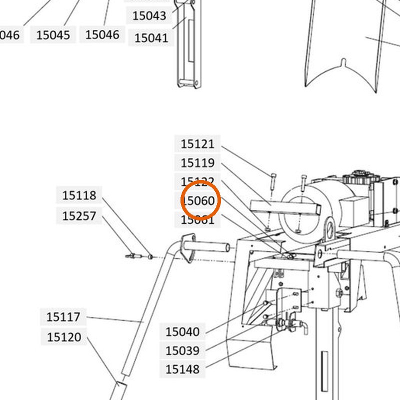 Collomix spreidanker PM 2H25-M voor XM 2-650 en XM 3-900