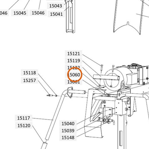 Collomix spreidanker PM 2H25-M voor XM 2-650 en XM 3-900