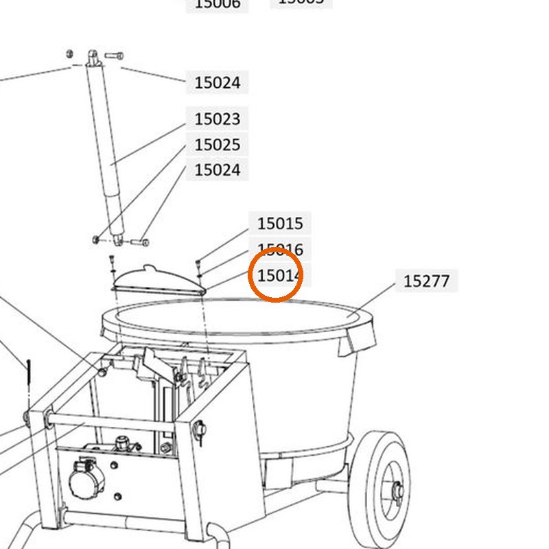 Collomix keerplaat voor XM 2-650 en XM 3-900