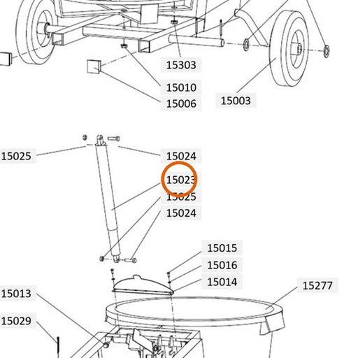 Collomix gasveer met beschermbuis voor XM 2-650 en XM 3-900