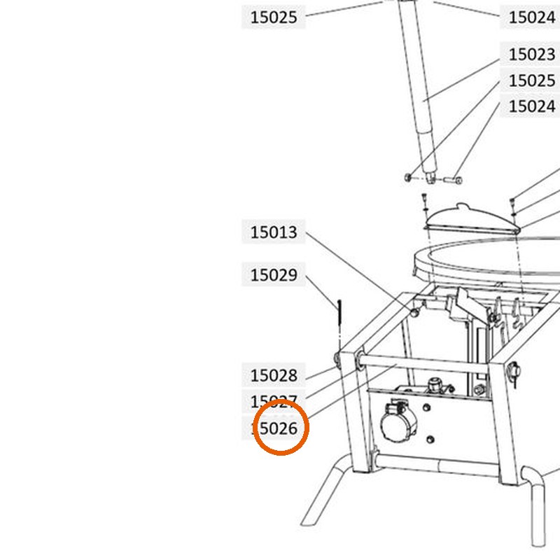 Collomix as zwenkarm voor XM 2-650 en XM 3-900