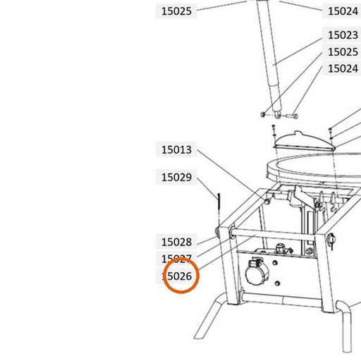 Collomix as zwenkarm voor XM 2-650 en XM 3-900