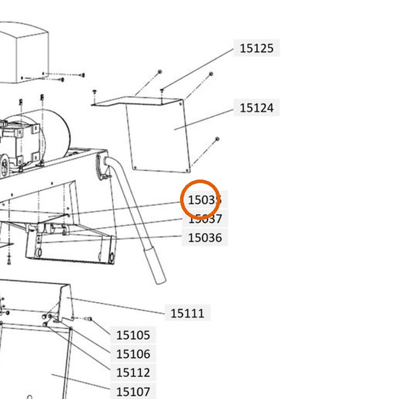 Collomix afdekplaat arm achterzijde voor XM 2-650 en XM 3-900