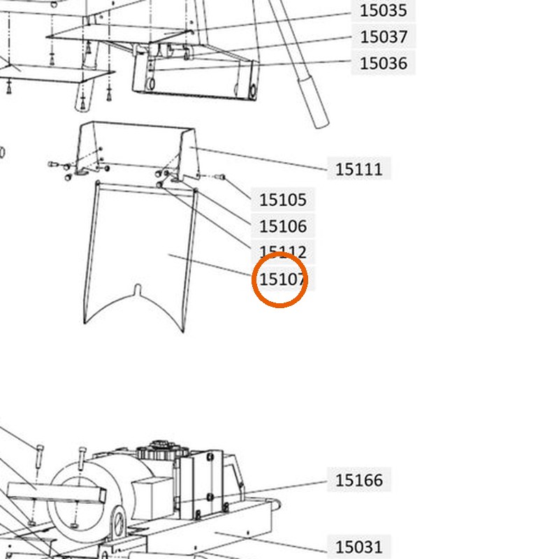 Collomix schortplaat voor XM 2-650 en XM 3-900