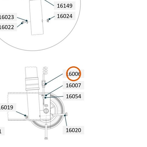 Collomix kabelwartel M12 x 1,5 voor oneMIX 340, XM 2-650 en XM 3-900