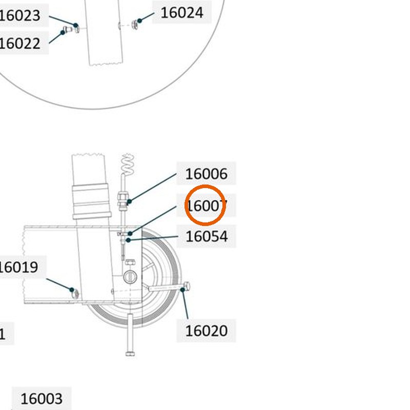 Collomix contramoer M12 x 1,5 voor oneMIX 340, XM 2-650 en XM 3-900