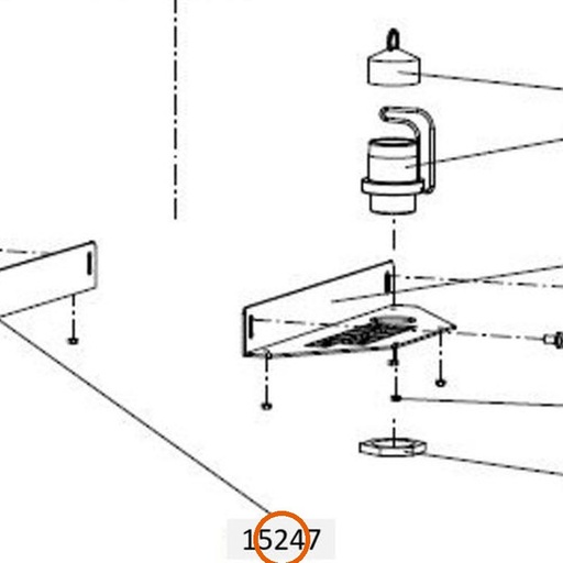 Collomix houder beschermkap links voor XM 2-650 en XM 3-900