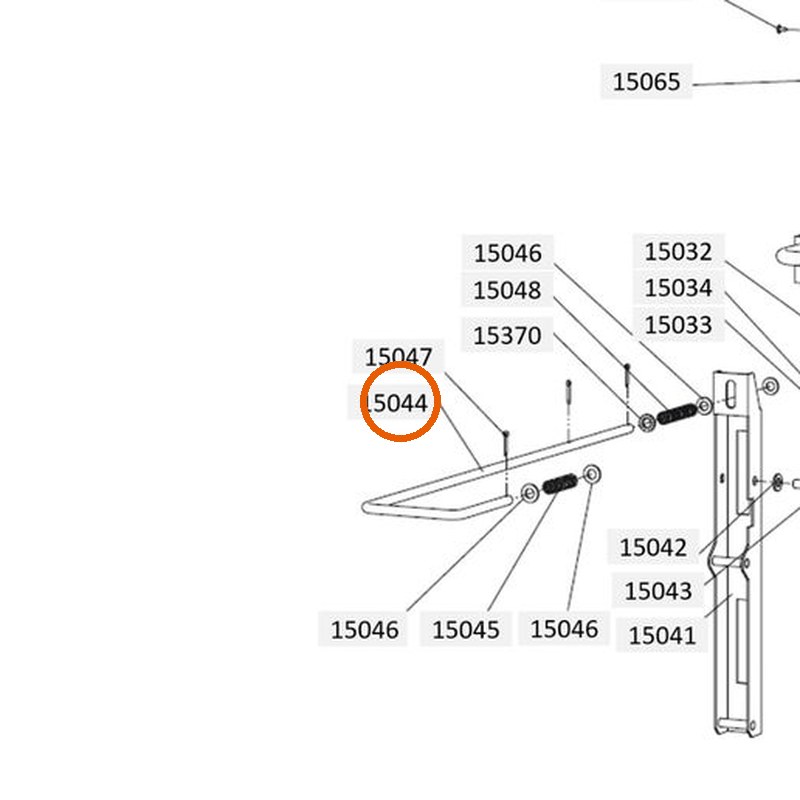 Collomix grendelstang voor XM 2-650 en XM 3-900
