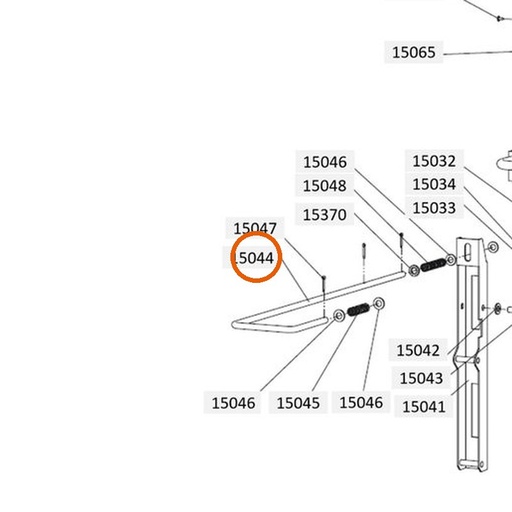 Collomix grendelstang voor XM 2-650 en XM 3-900