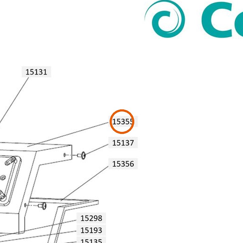 Collomix deksel bedieningspaneel voor XM 2-650 en XM 3-900
