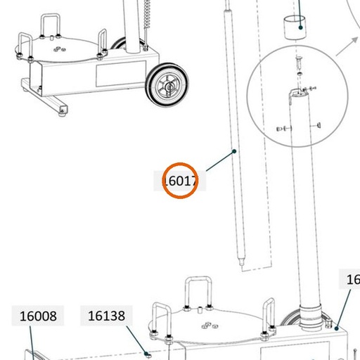 Collomix gasveer voor oneMIX 340