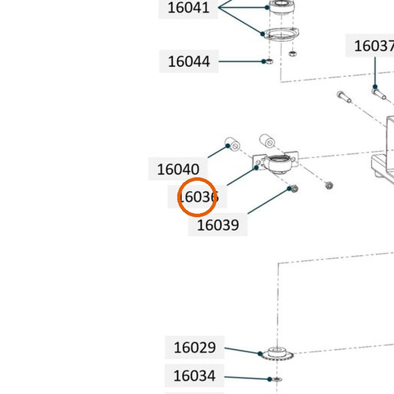 Collomix staande lagerbok PBY20 ABEG UB-204-D1 voor oneMIX 340