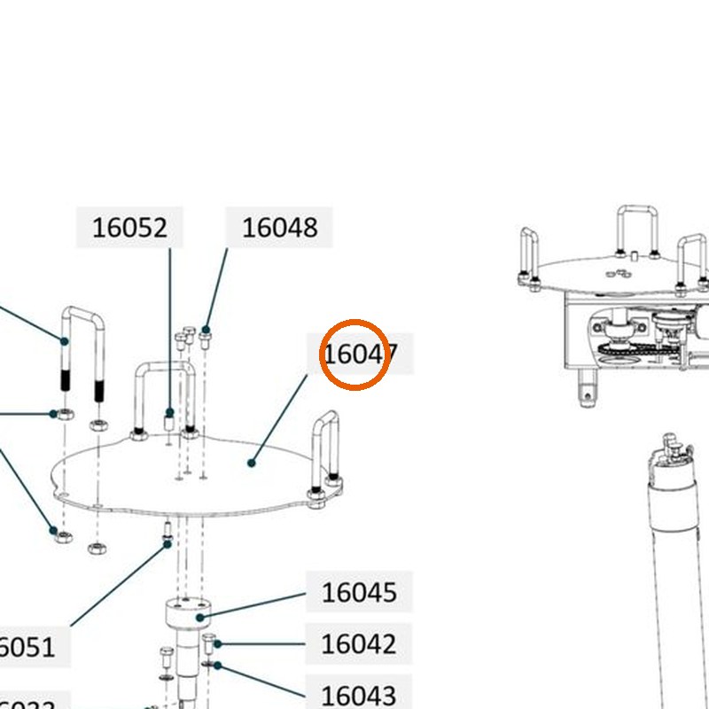 Collomix steunschotel voor oneMIX 340