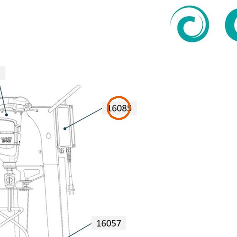 Collomix schakelbox 230 V EU compleet voor oneMIX 340