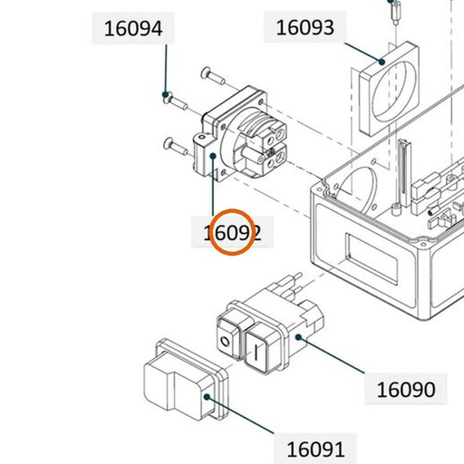 Collomix inbouwcontactdoos 230 V voor oneMIX 340