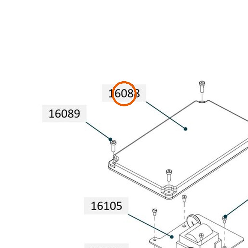 Collomix deksel schakelbox voor oneMIX 340