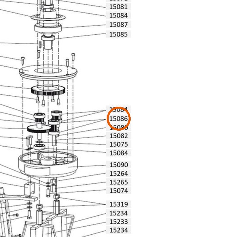 Collomix kogellager 6304 ZZ voor XM 2-650 en XM 3-900