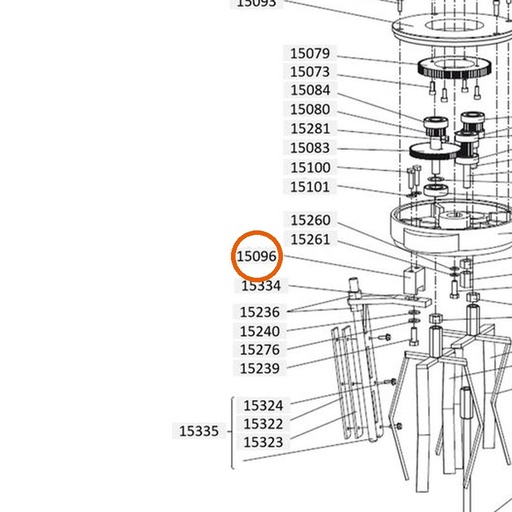 Collomix schraperhouder compleet voor XM 2-650 en XM 3-900
