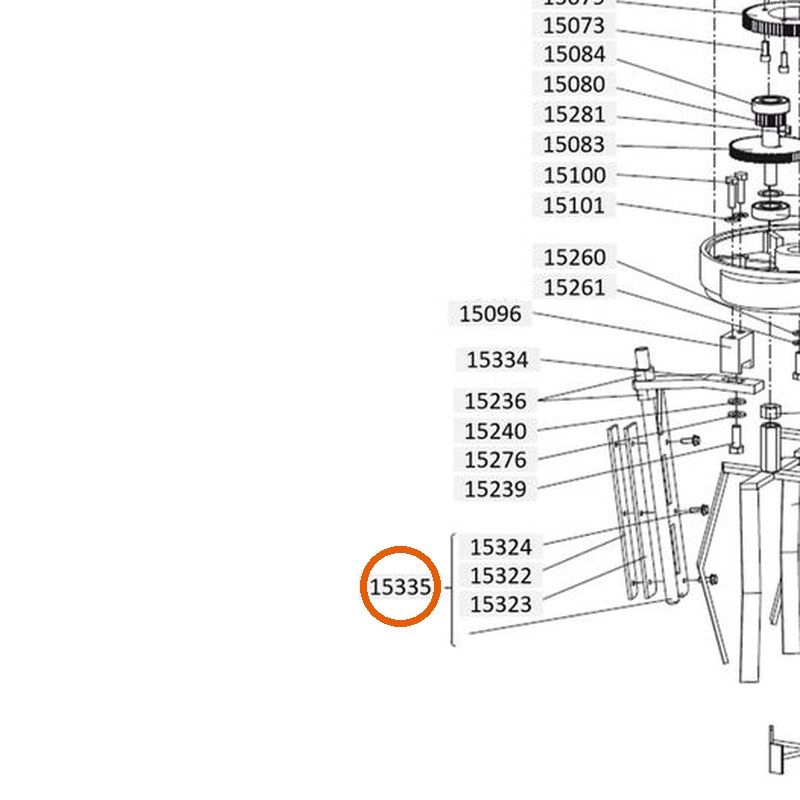 Collomix schraper met rubberlip compleet voor XM 2-650 en XM 3-900
