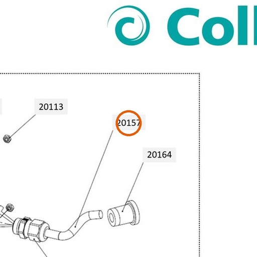 Collomix schakelaarkabel 230 V voor LevMix